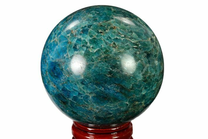 Bright Blue Apatite Sphere - Madagascar #154228